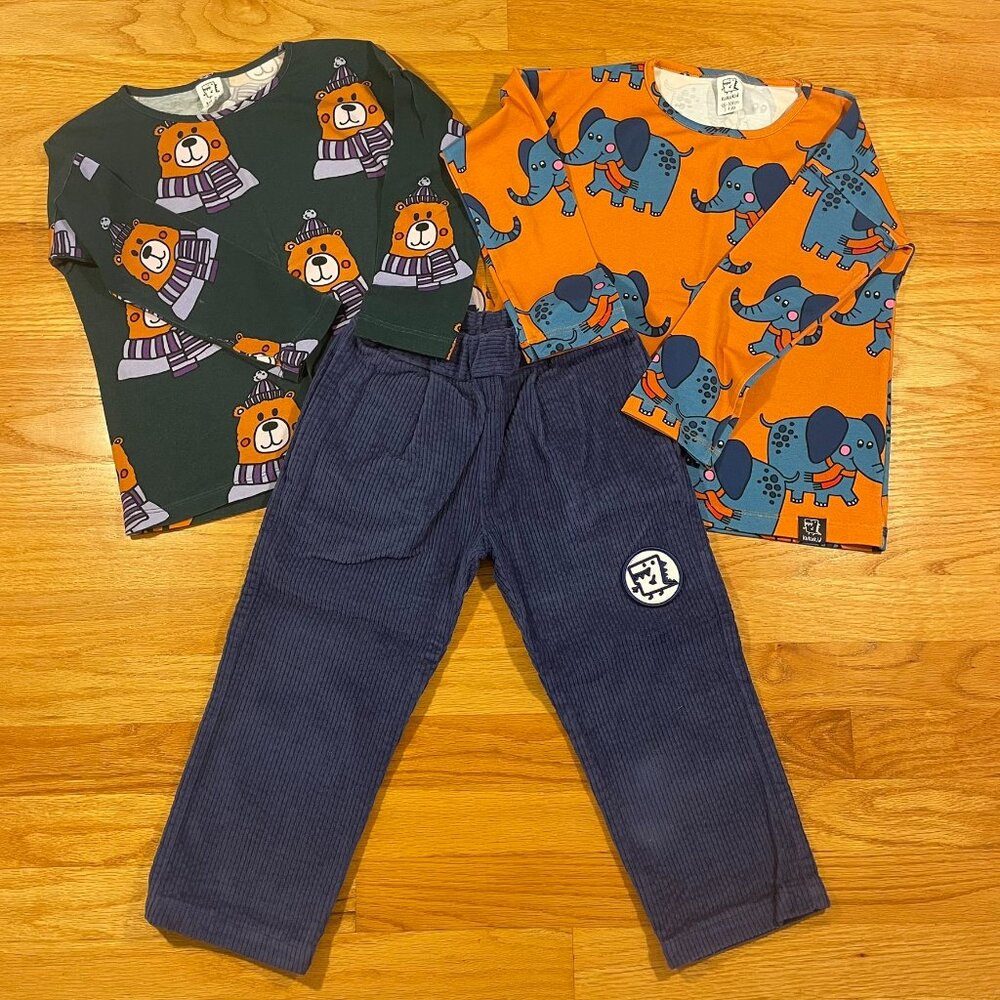 Kukukid Corduroys & Two Tops